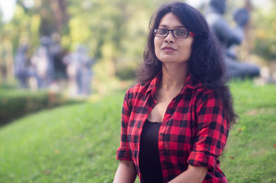 Portrait of beautiful young woman