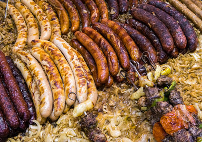 Full frame shot of food in market