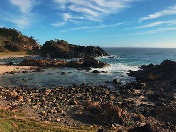 Scenic view of sea against sky