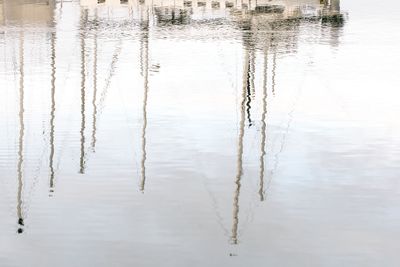 Reflection of lake in water