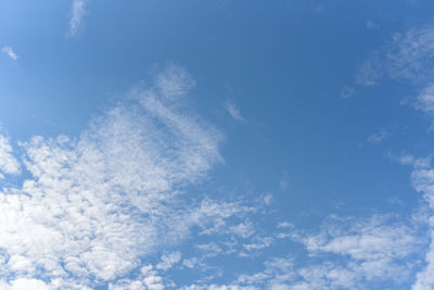 Low angle view of clouds in sky