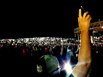 Crowd at music concert