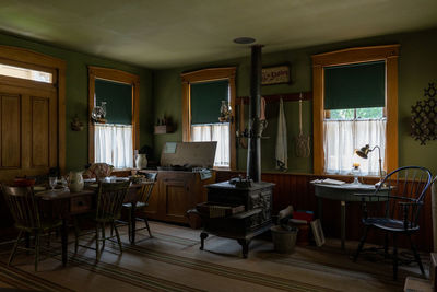 An old historic kitchen display of how it was years ago.