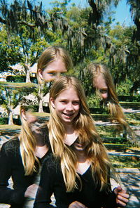 Portrait of smiling young woman