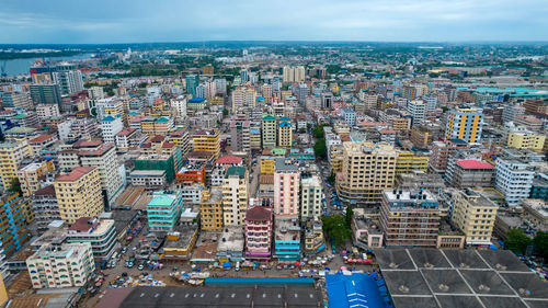 Aerial view of dar es salaam, tanzania