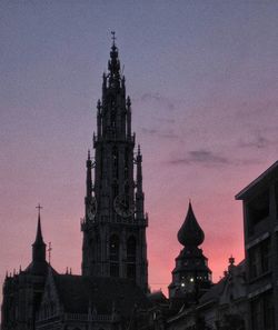 Low angle view of church against sky