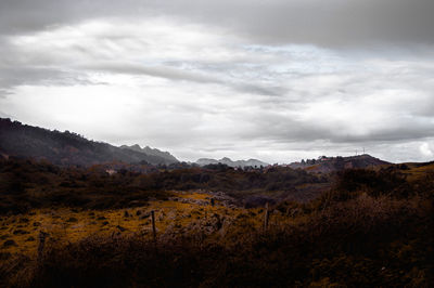 Scenic view of landscape against sky