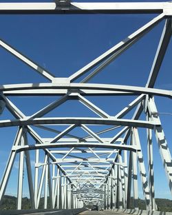 Low angle view of bridge against sky