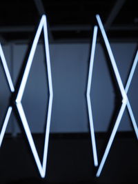 Close-up of abstract pattern against black background
