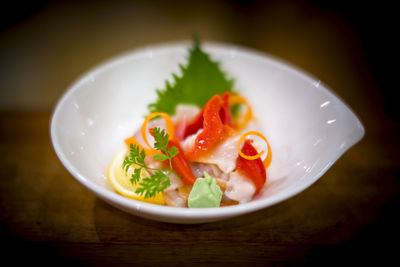 Close-up of salad in bowl