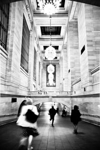 Full length of woman walking in city