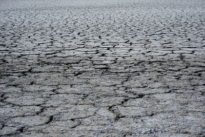 Full frame shot of cracked land