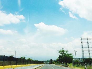 Road passing through landscape