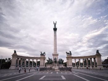 View of historical building against cloudy sky