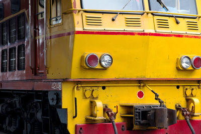 Yellow vintage train