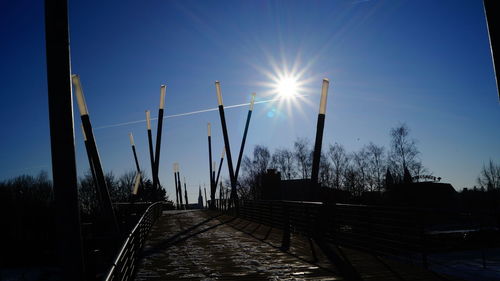 Panoramic view of sun shining in sky