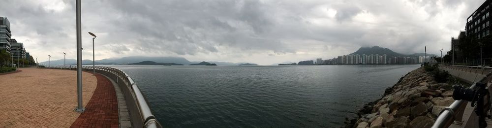 Panoramic view of sea against sky