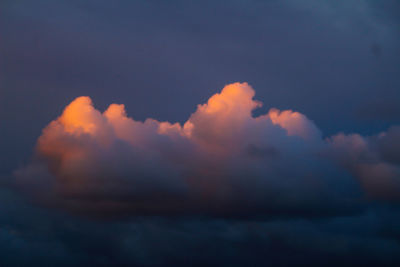 Low angle view of storm clouds in sky