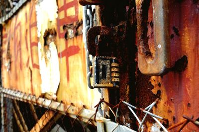 Close-up of rusty metal