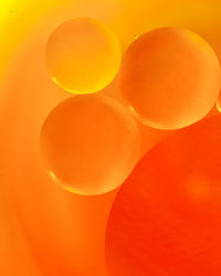 Close-up of orange over white background