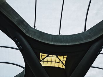 Low angle view of modern building against sky