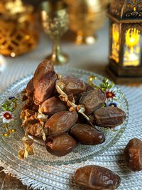 Dried dates popular during fasting month or ramadhan among muslim in asia and arab. 