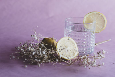 Close-up of fruits on table