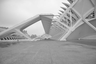 Low angle view of bridge against sky