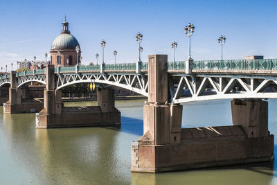 View of bridge over river