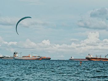 Scenic view of sea against sky