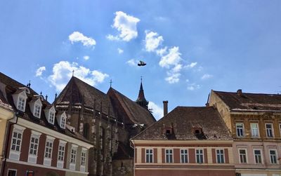 Low angle view of buildings against sky