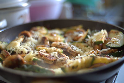 Close-up of meat in plate