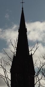 Low angle view of building against sky