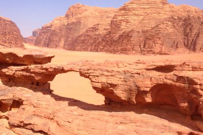 Rock formations in desert