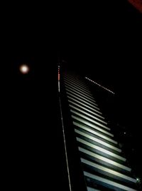 Low angle view of illuminated building