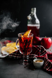 Close-up of drink on table