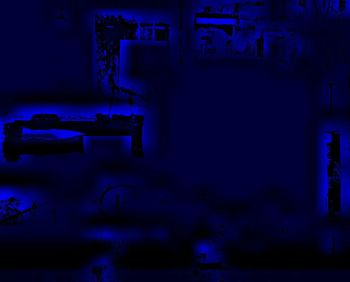 Illuminated lights at night