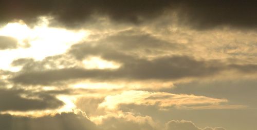 Low angle view of cloudy sky