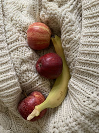 High angle view of fruits