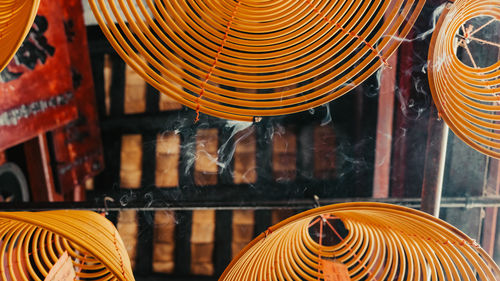 High angle view of multi colored decoration