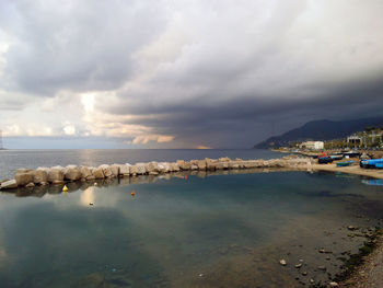 Scenic view of sea against sky