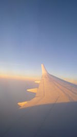 Cropped image of car against clear sky