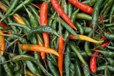 Full frame shot of chili peppers