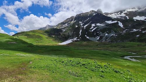 Scenic view of landscape against sky