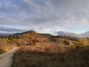 Scenic view of landscape against sky
