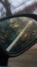 Close-up of cropped mirror