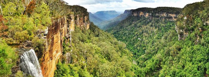 Panoramic view of landscape against sky