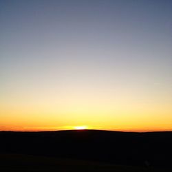 Scenic view of landscape at sunset