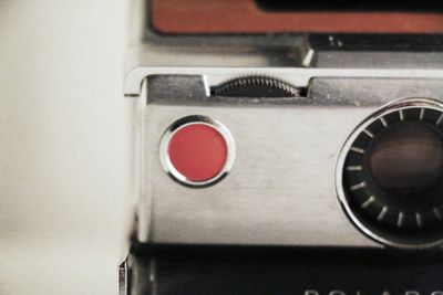 Close-up of red object