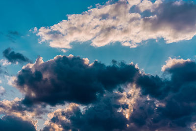 Low angle view of clouds in sky